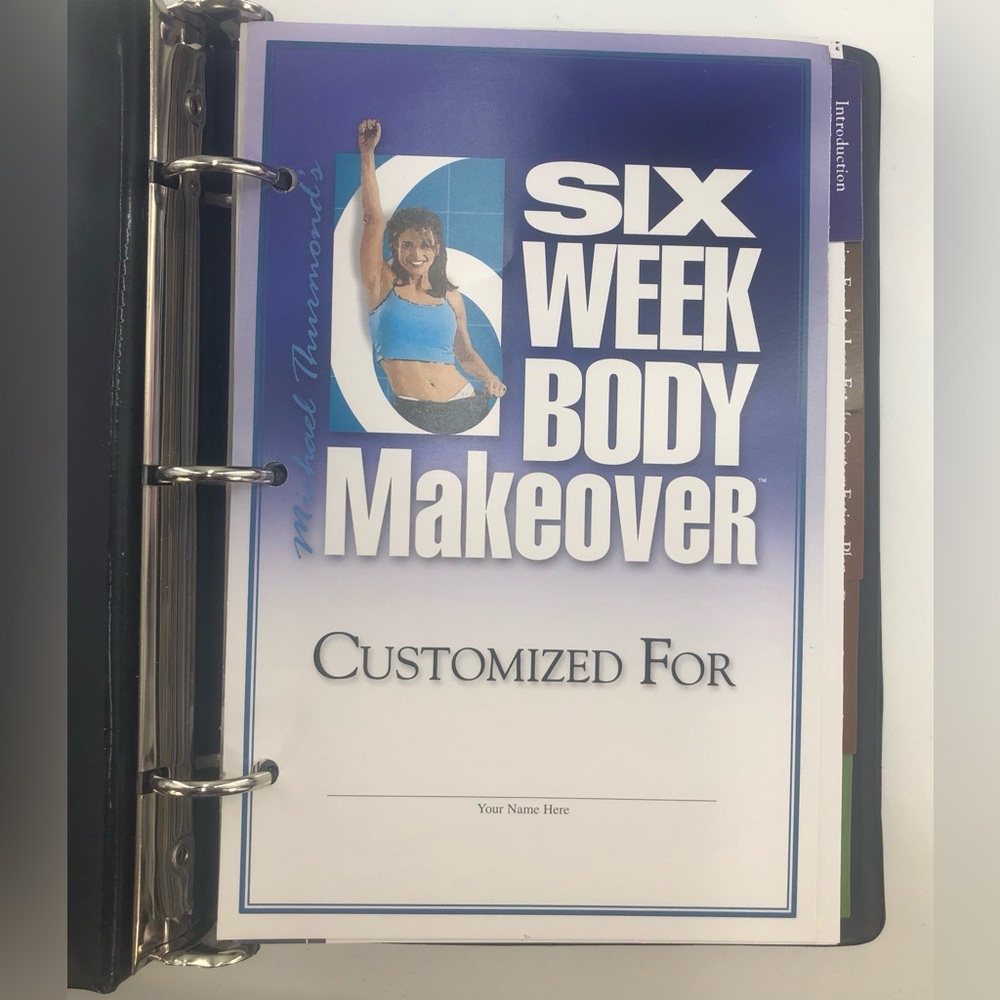 Provida Michael Thurmond Six Week Body Makeover Binder Type C Eating Plan - READ